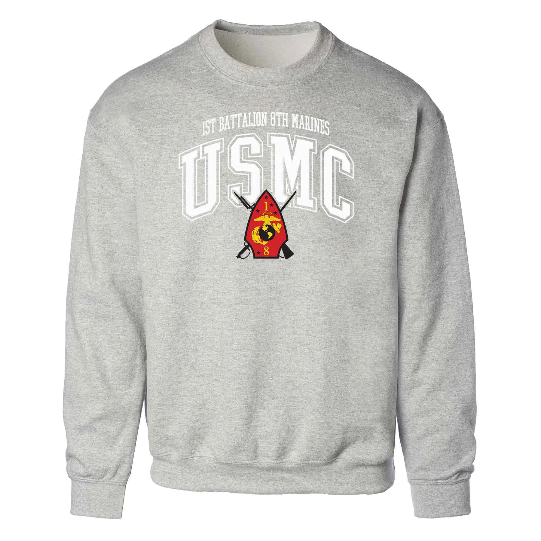 1st Battalion 8th Marines Arched Sweatshirt