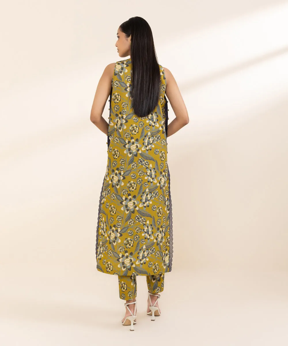 2 Piece Printed Khaddar Suit