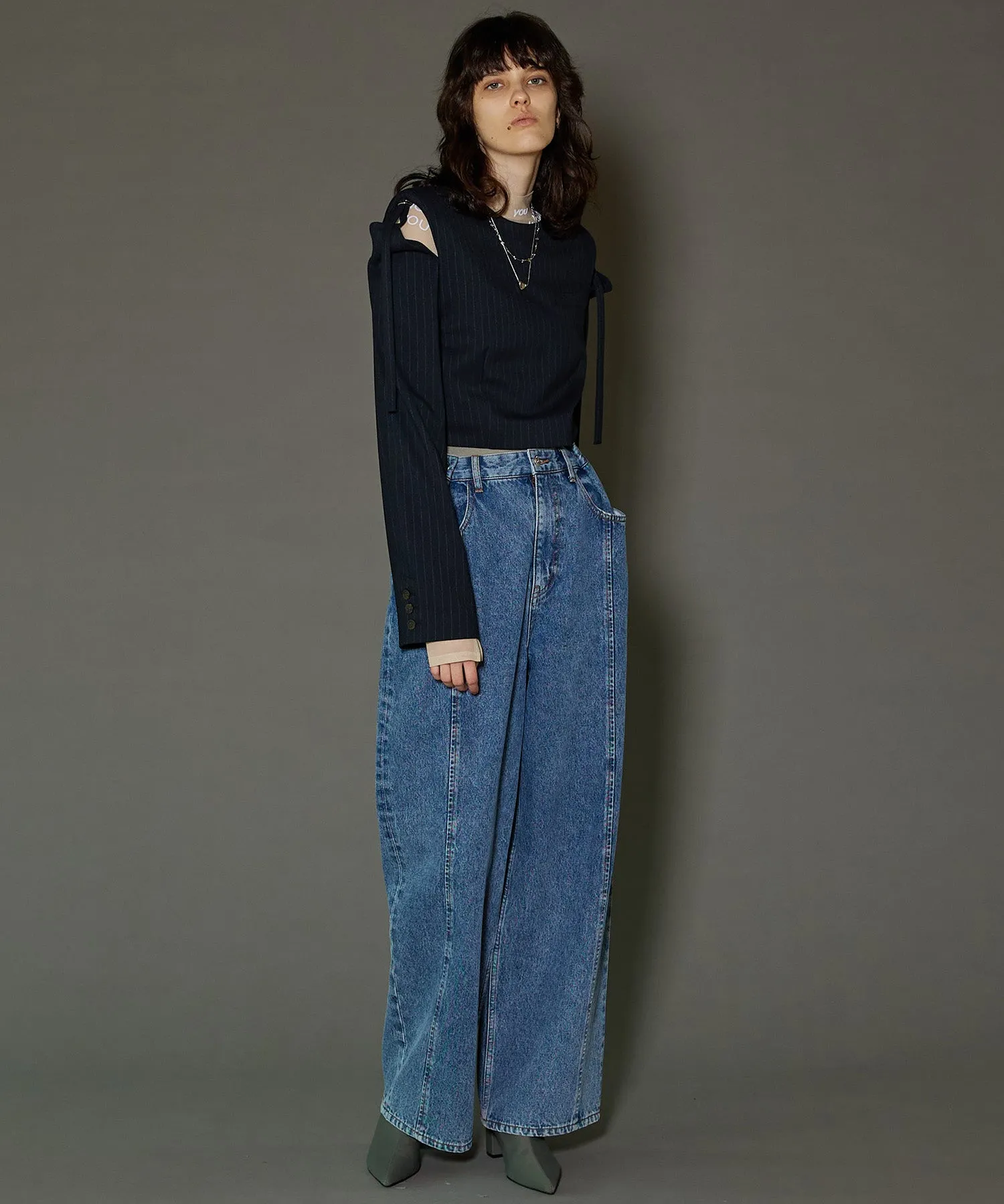 2way Waist Denim Pants