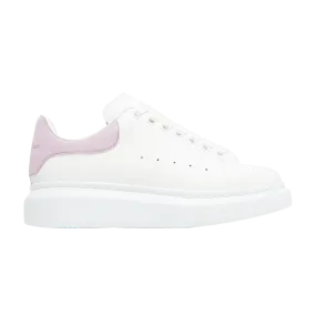 Womens Alexander McQueen Oversized Sneakers in White Lilac Color