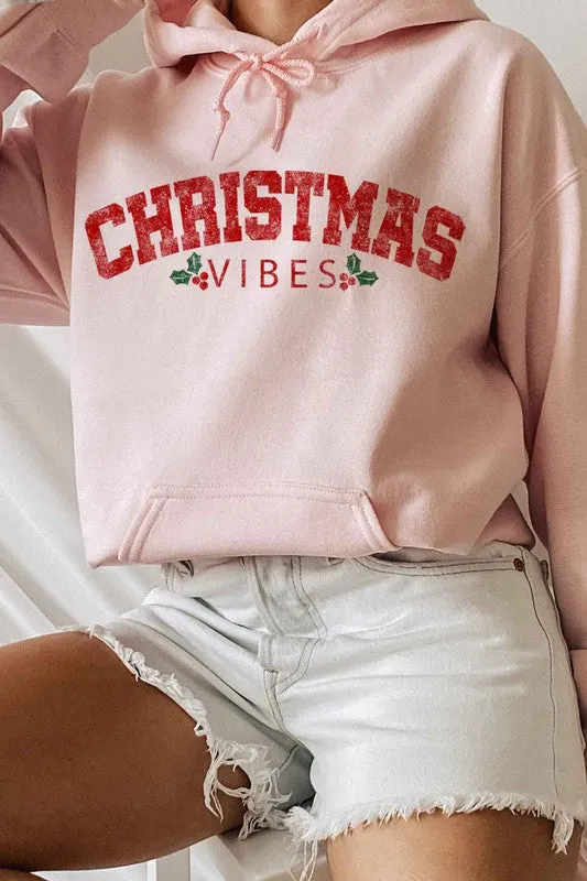 Alphia Christmas Vibes Graphic Hoodie Plus Size
