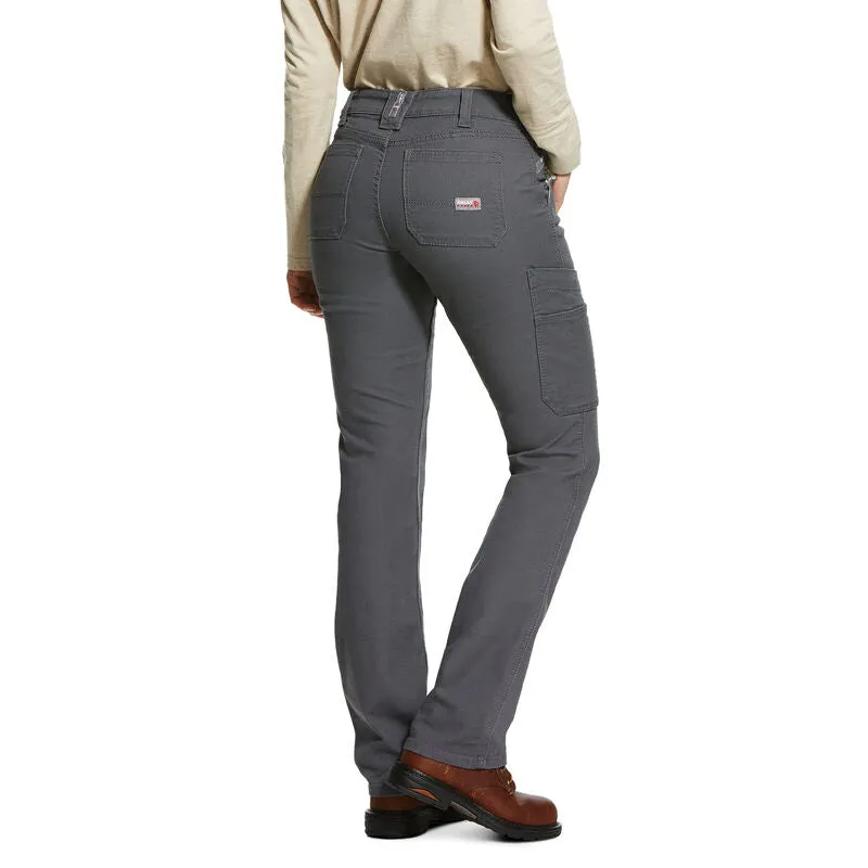 Ariat Women's FR Stretch DuraLight Canvas Stackable Straight Leg Pant