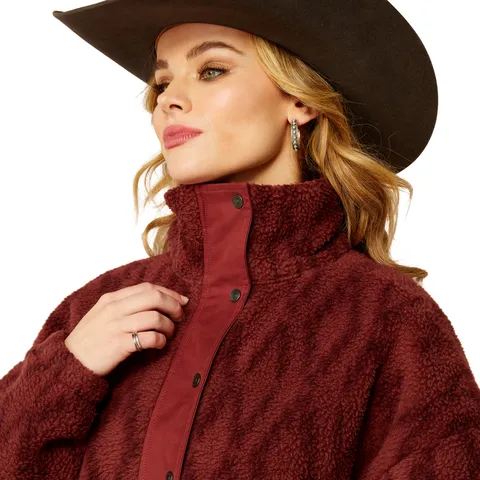 Ariat Women's Tonal Port Print Sherpa Blocked Jacket