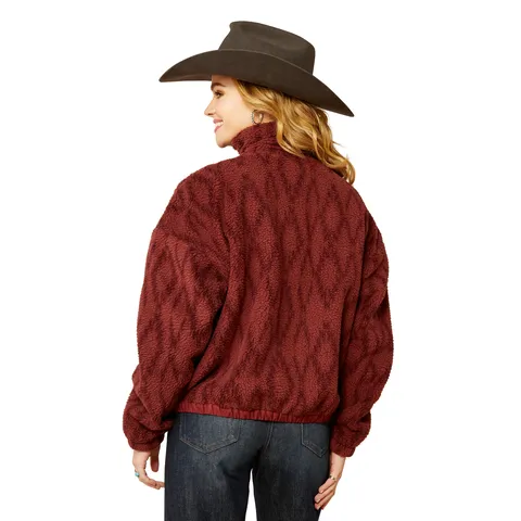Ariat Women's Tonal Port Print Sherpa Blocked Jacket