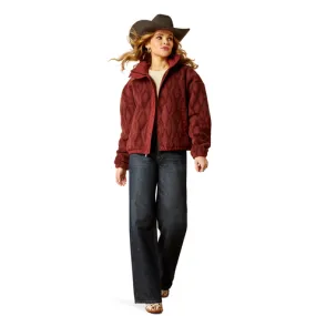 Ariat Women's Tonal Port Print Sherpa Blocked Jacket