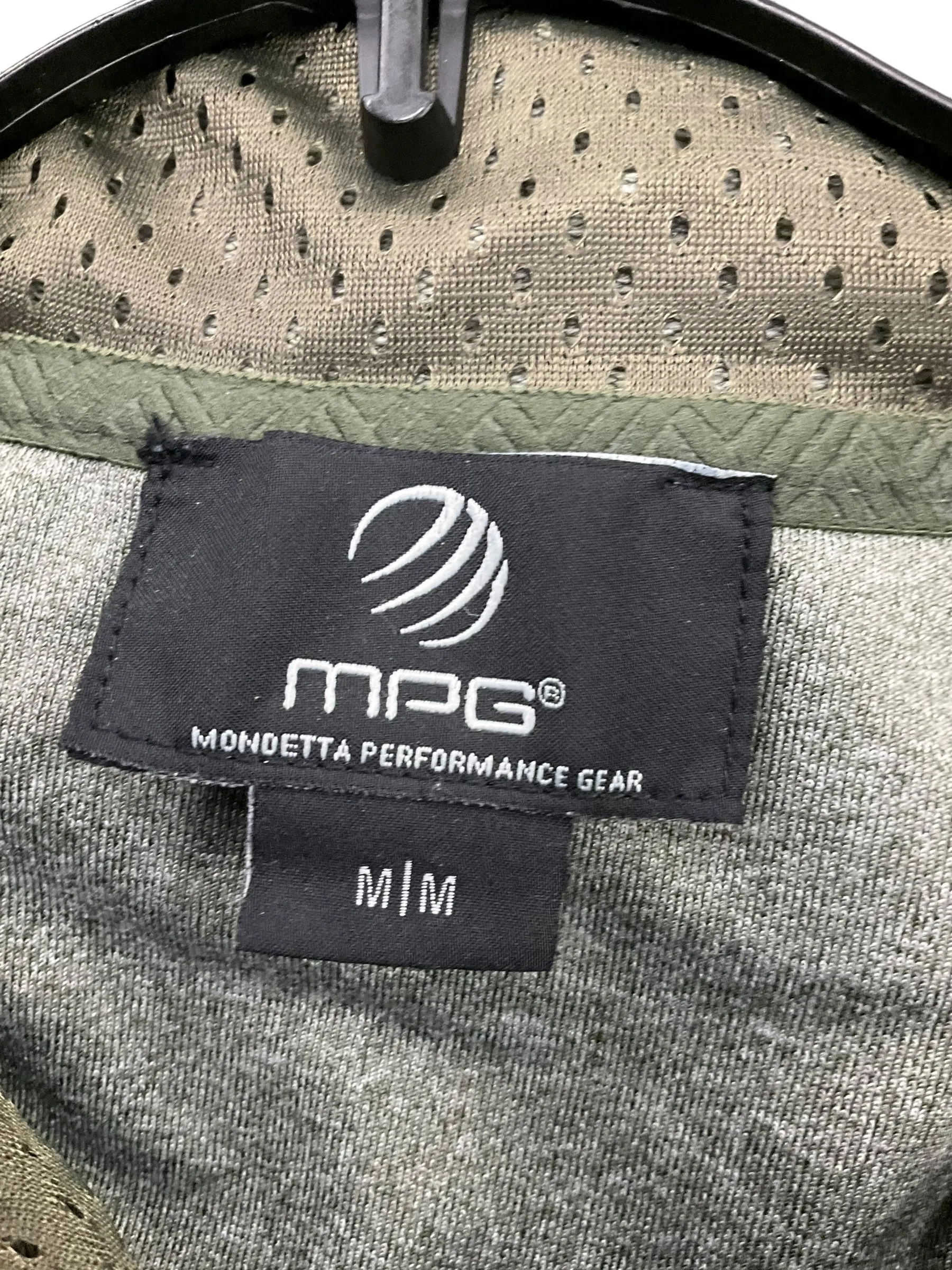 Athletic Jacket By Mpg In Green, Size: M