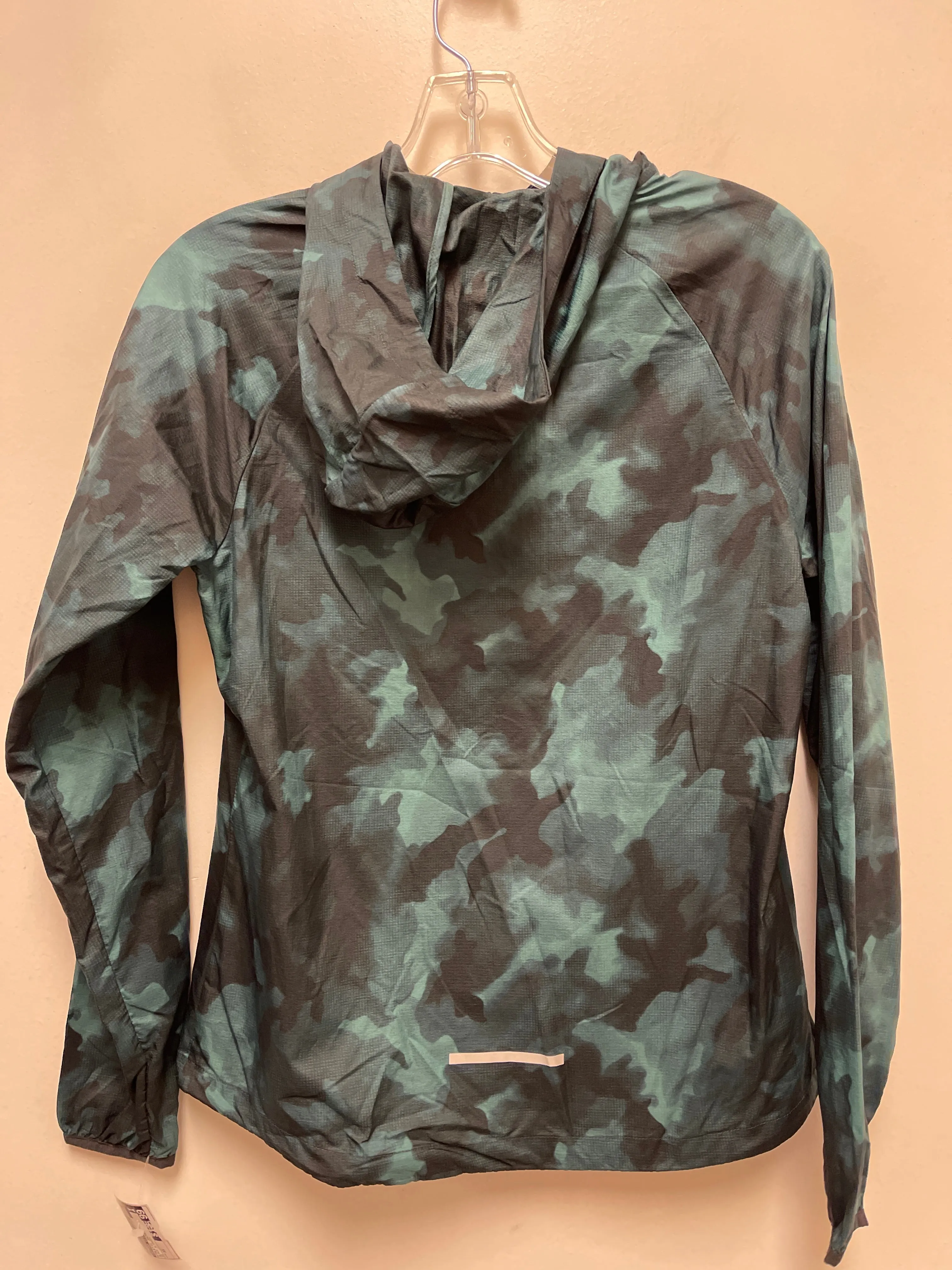 Athletic Jacket By Second Skin In Black & Green, Size: Xs