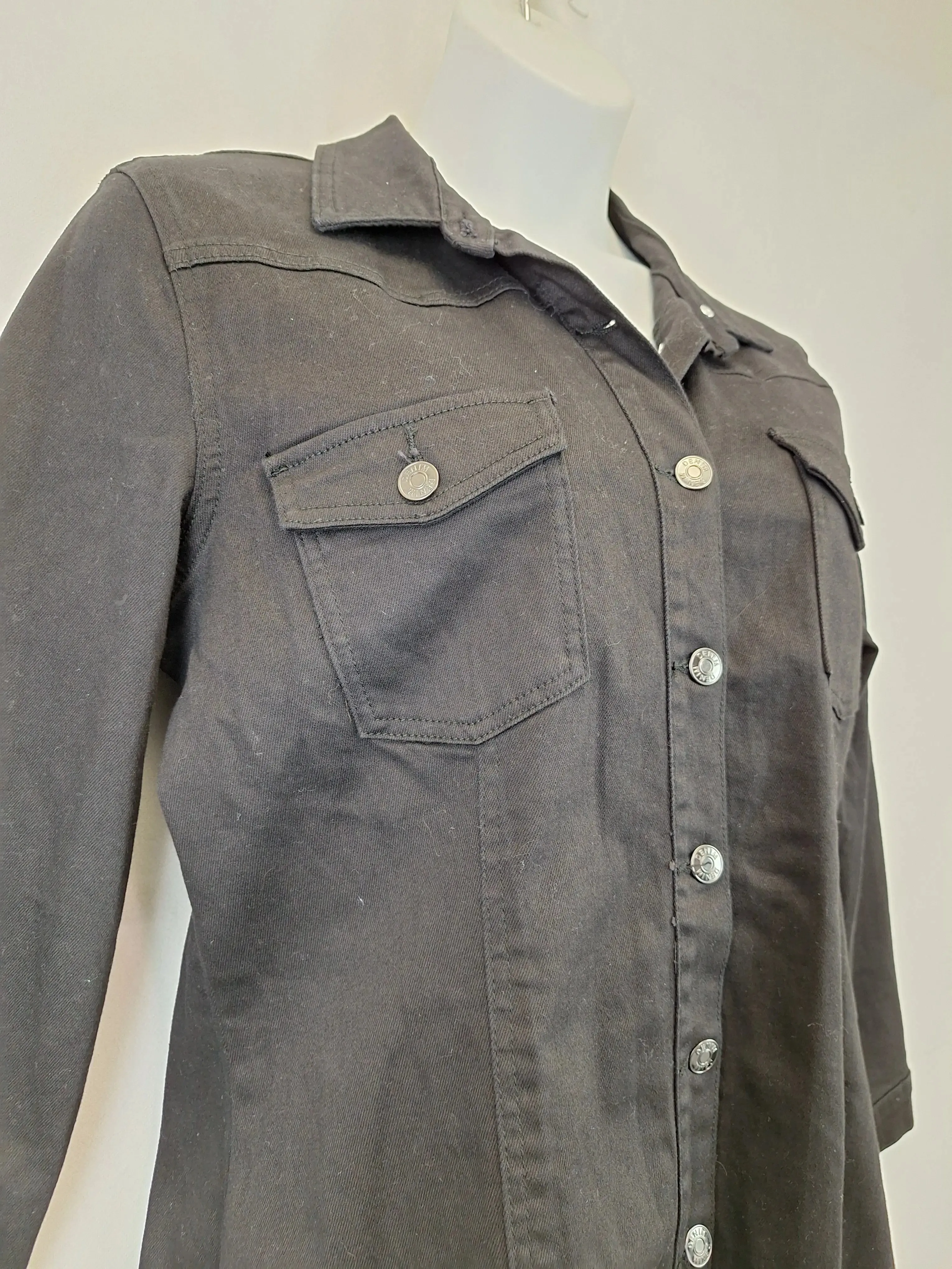Atmos & Here Heavy Denim Shirt Mini Dress Size 18
