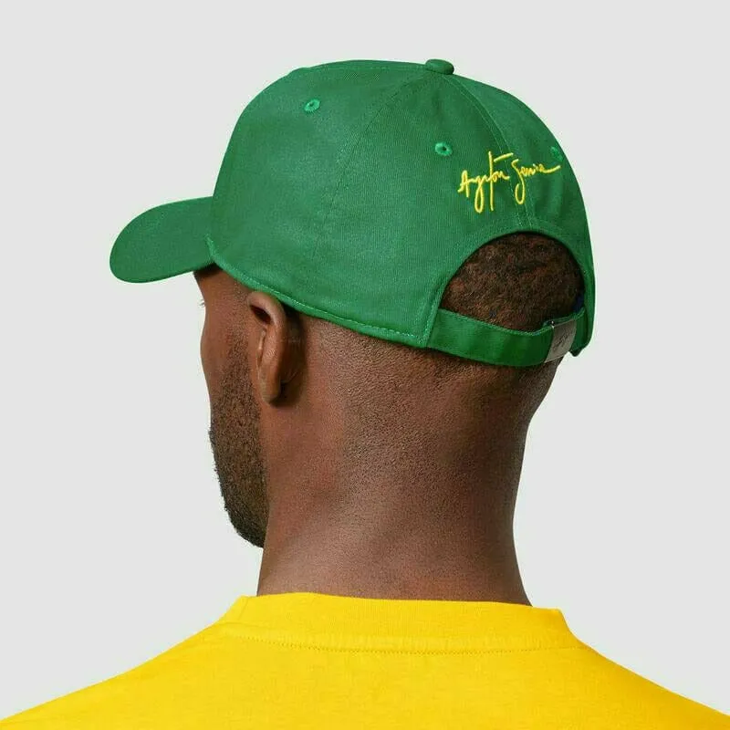 Ayrton Senna Logo Baseball Hat - Navy/Green