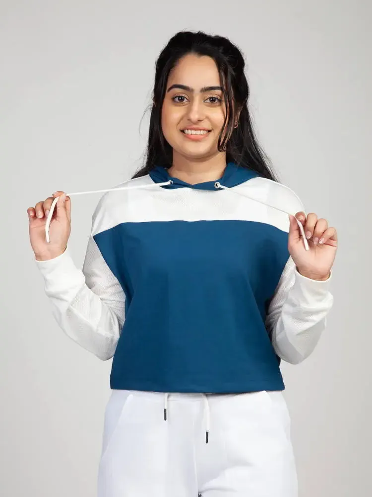 Blue & Cream Hoodie