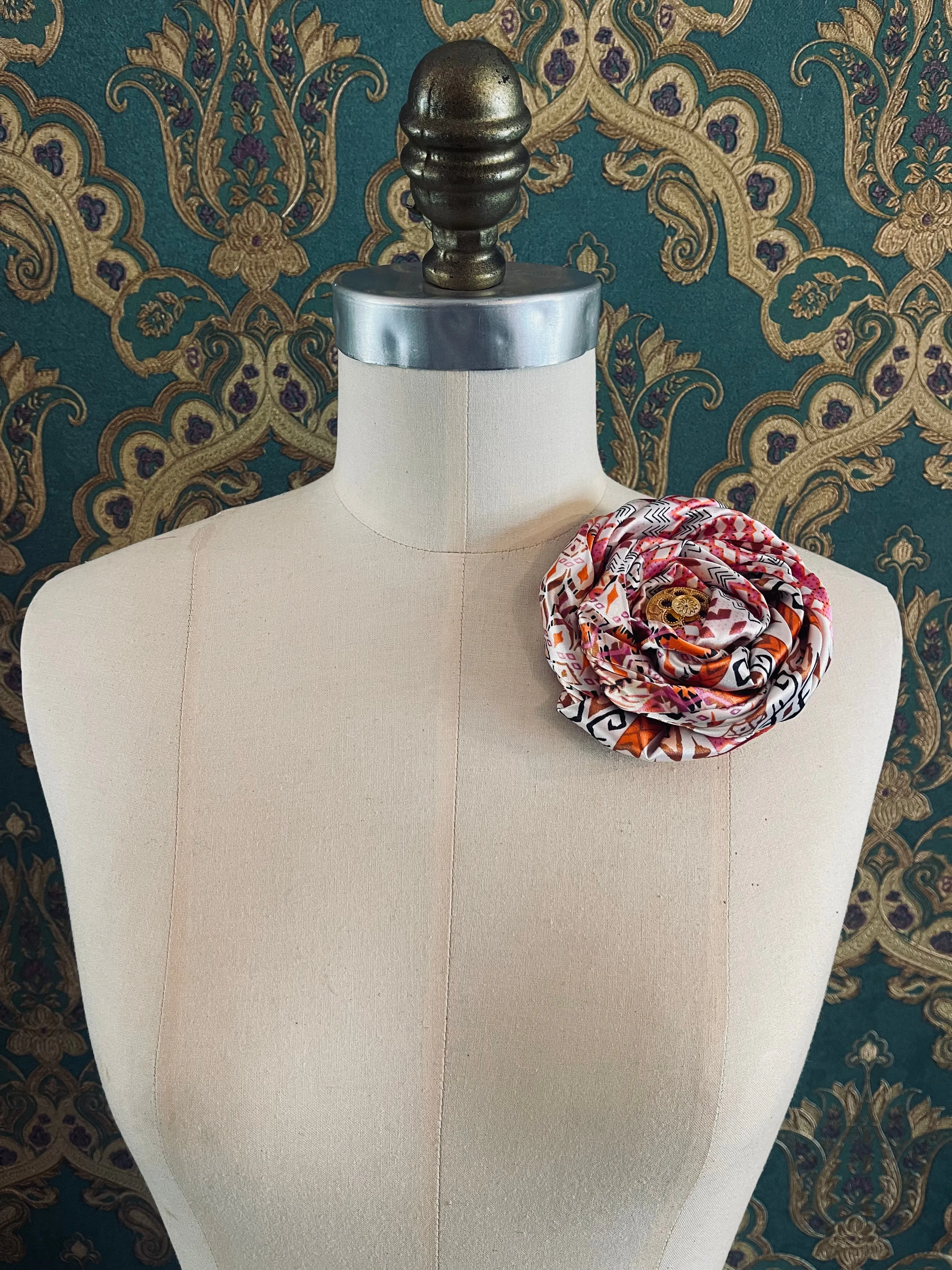 Bouganville Flower Brooch