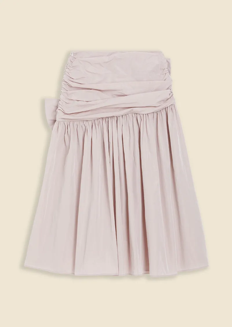 BOW DRAPE SKIRT