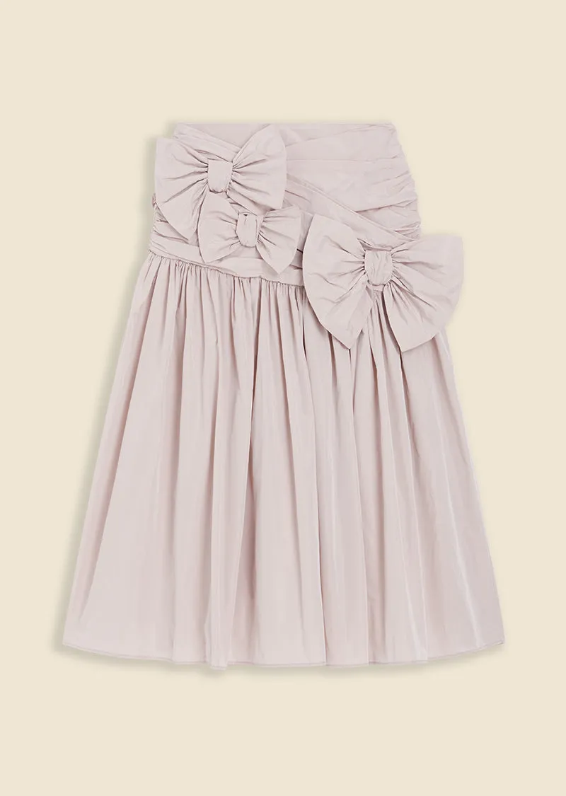 BOW DRAPE SKIRT