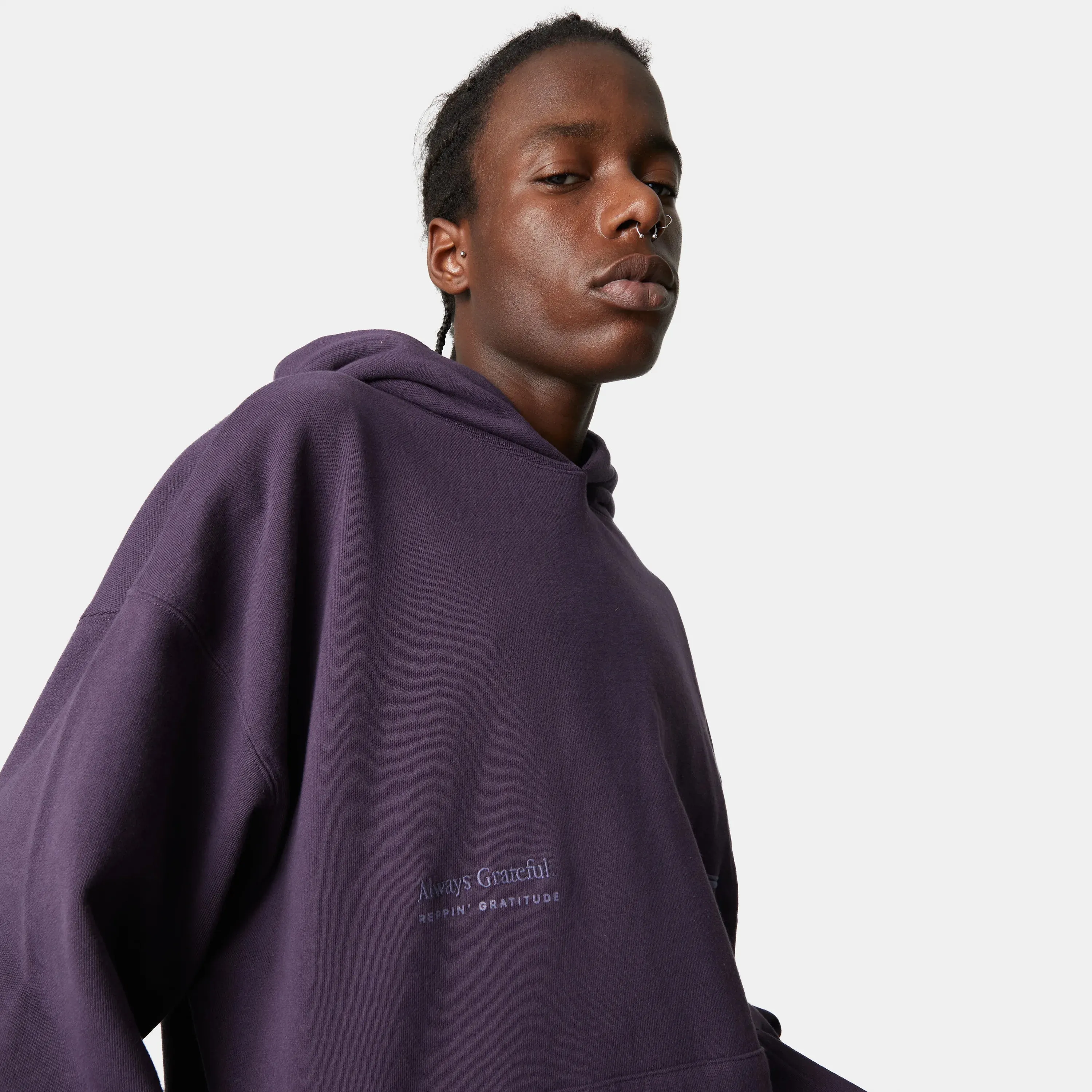 Breakdown AG Dark Mallow Oversized Hoodie