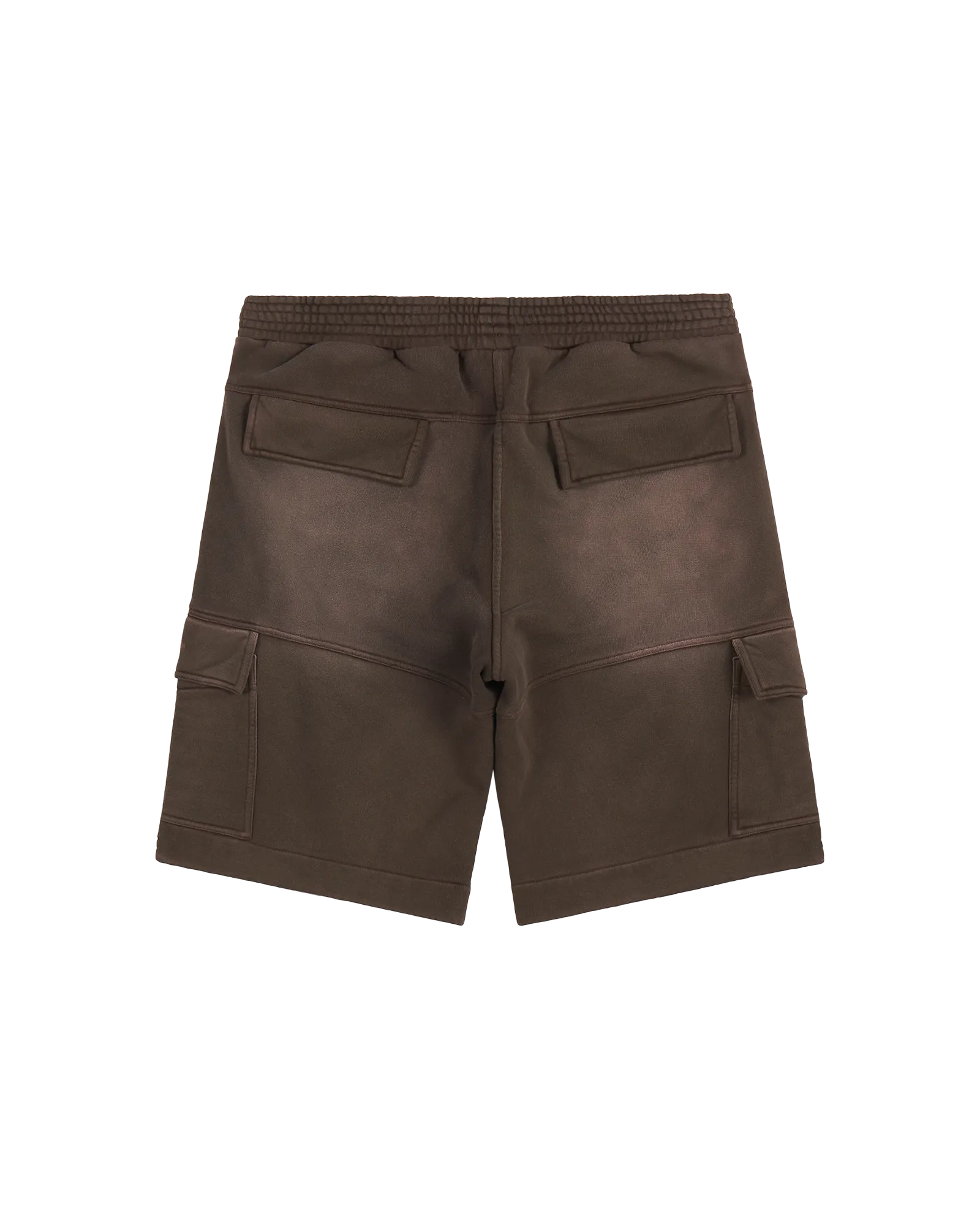 BROWN GARMENT DYE CARGO SHORTS