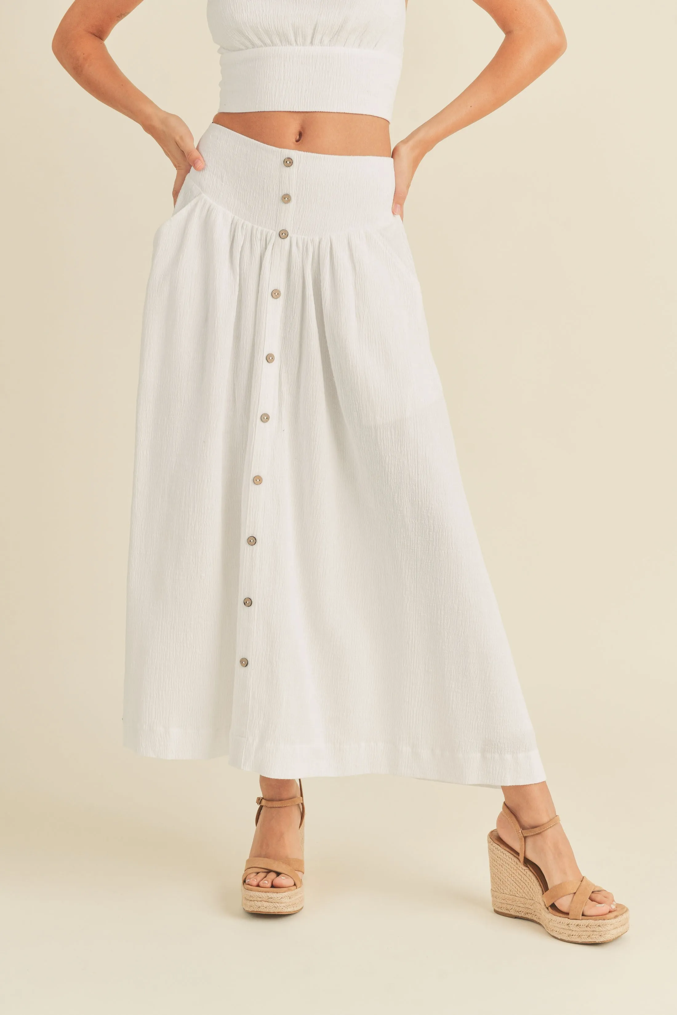 Button-down Maxi Skirt