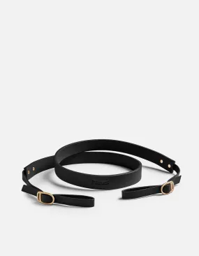 Camera Strap, Black Leather