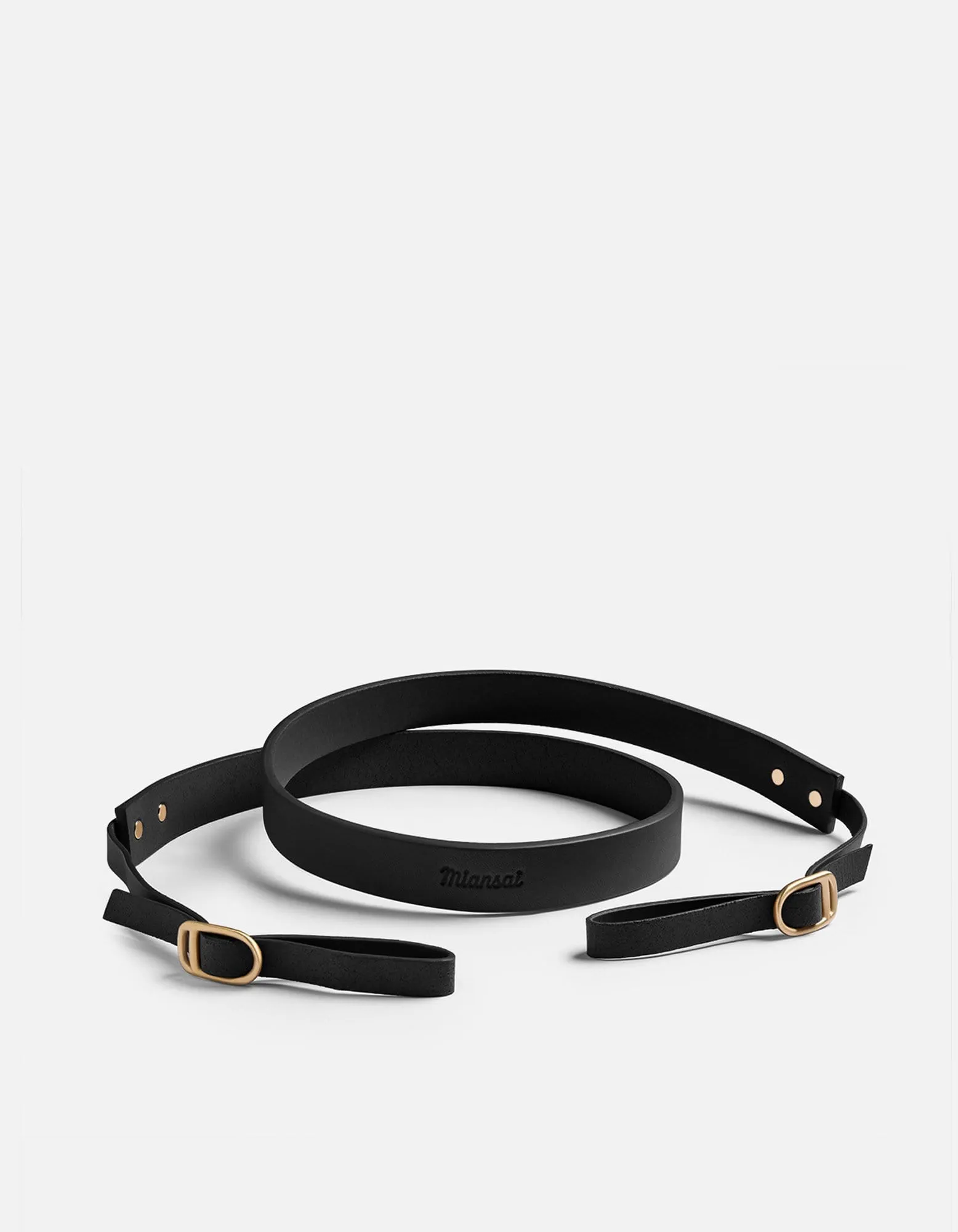 Camera Strap, Black Leather