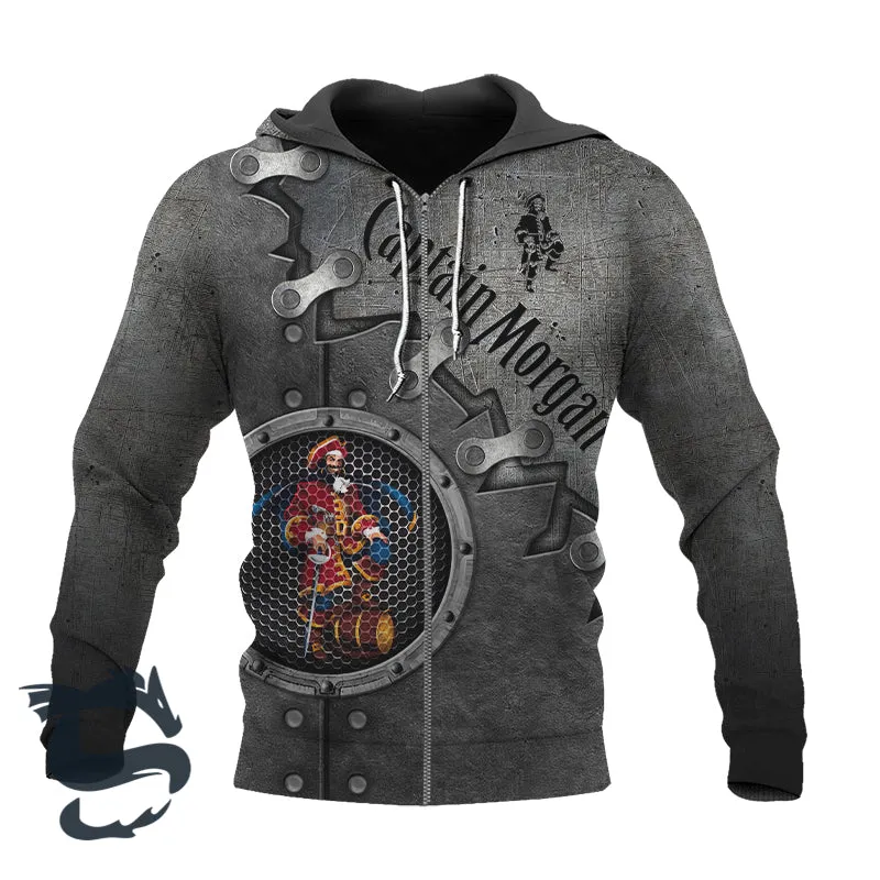 Captain Morgan Rum Mechanical Hoodie & Zip Hoodie