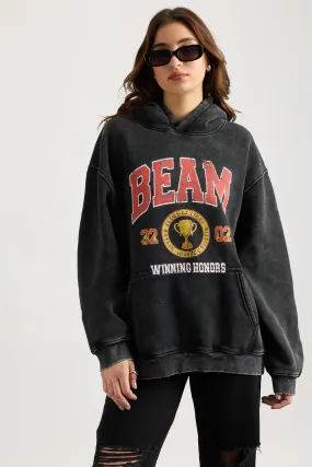 Charcoal Wash Beam Heavyweight Hoodie