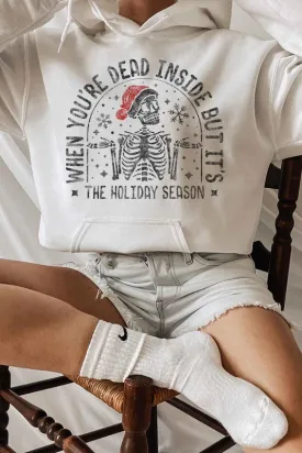 Christmas Skeleton Graphic Hoodie