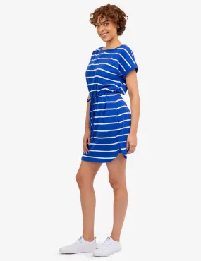 CINCH WAIST STRIPE DOLMAN DRESS