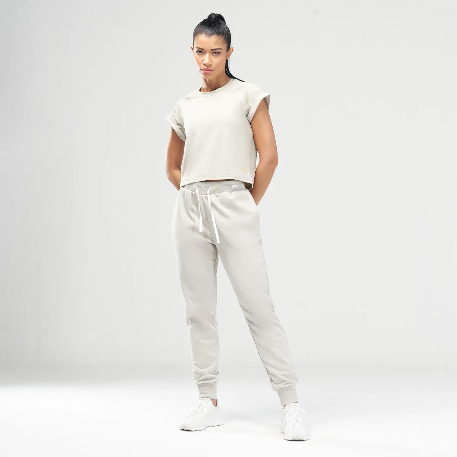 Code Boxy Tee AW22  - Willow Grey
