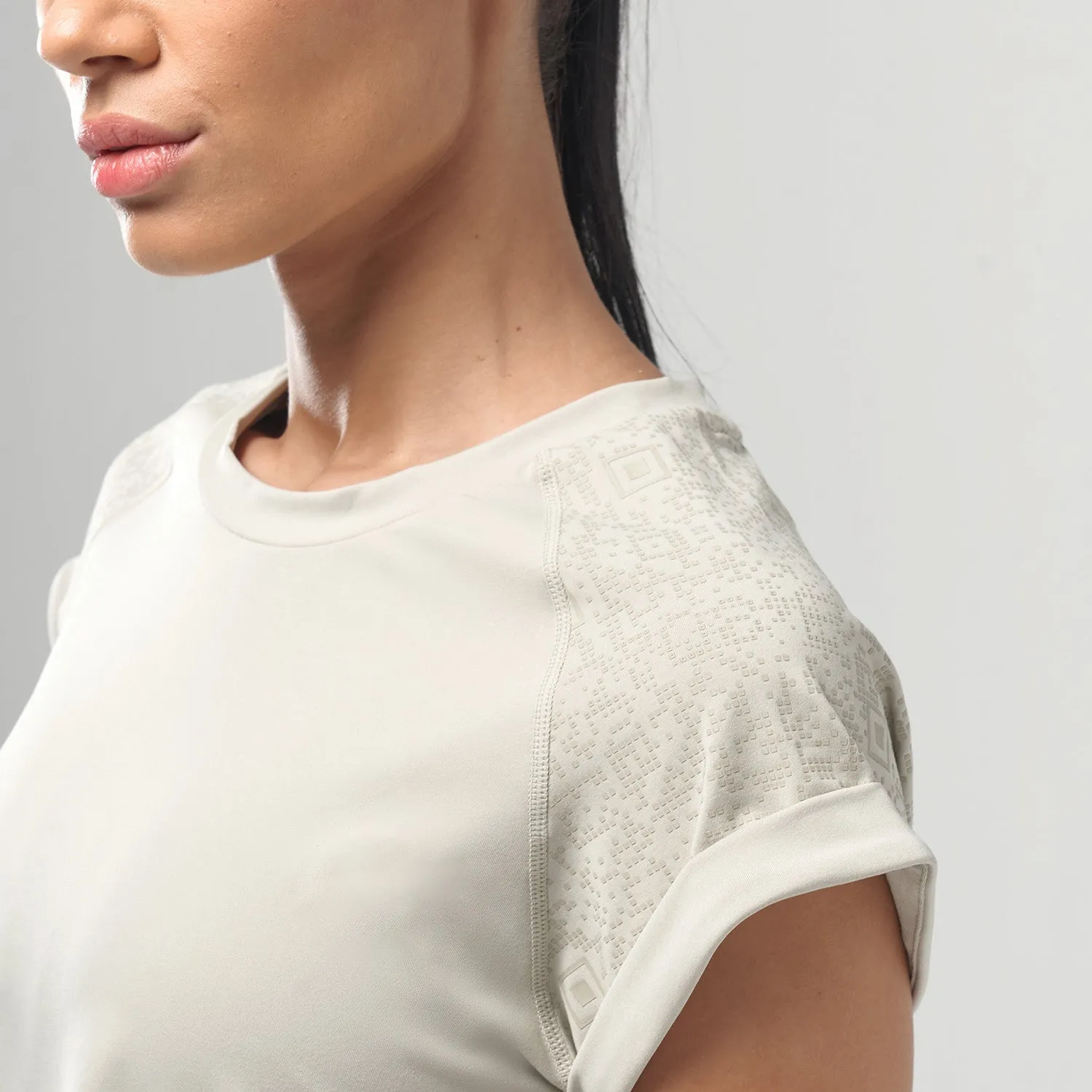 Code Boxy Tee AW22  - Willow Grey