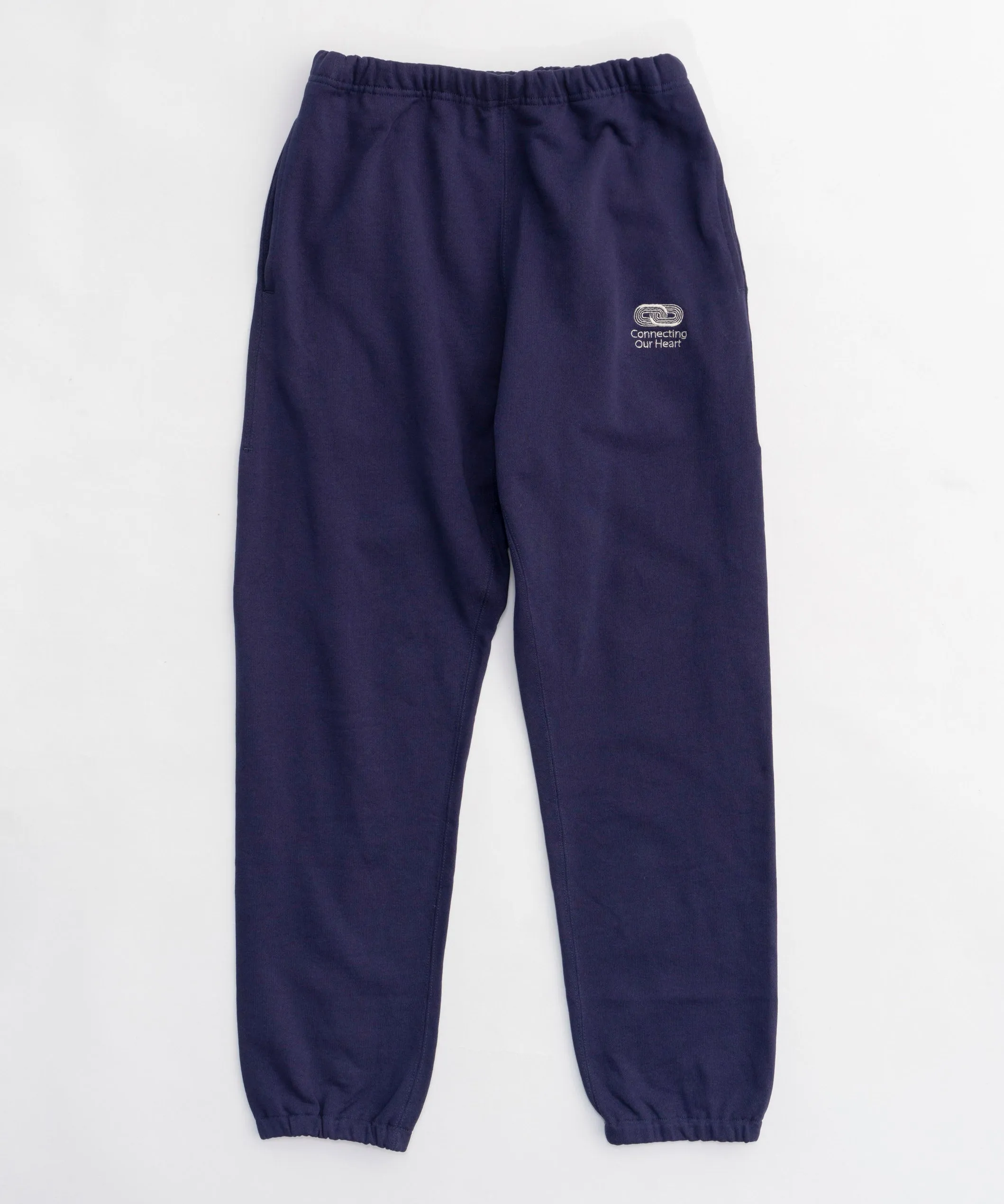 Connecting Embroidery Sweat Pants
