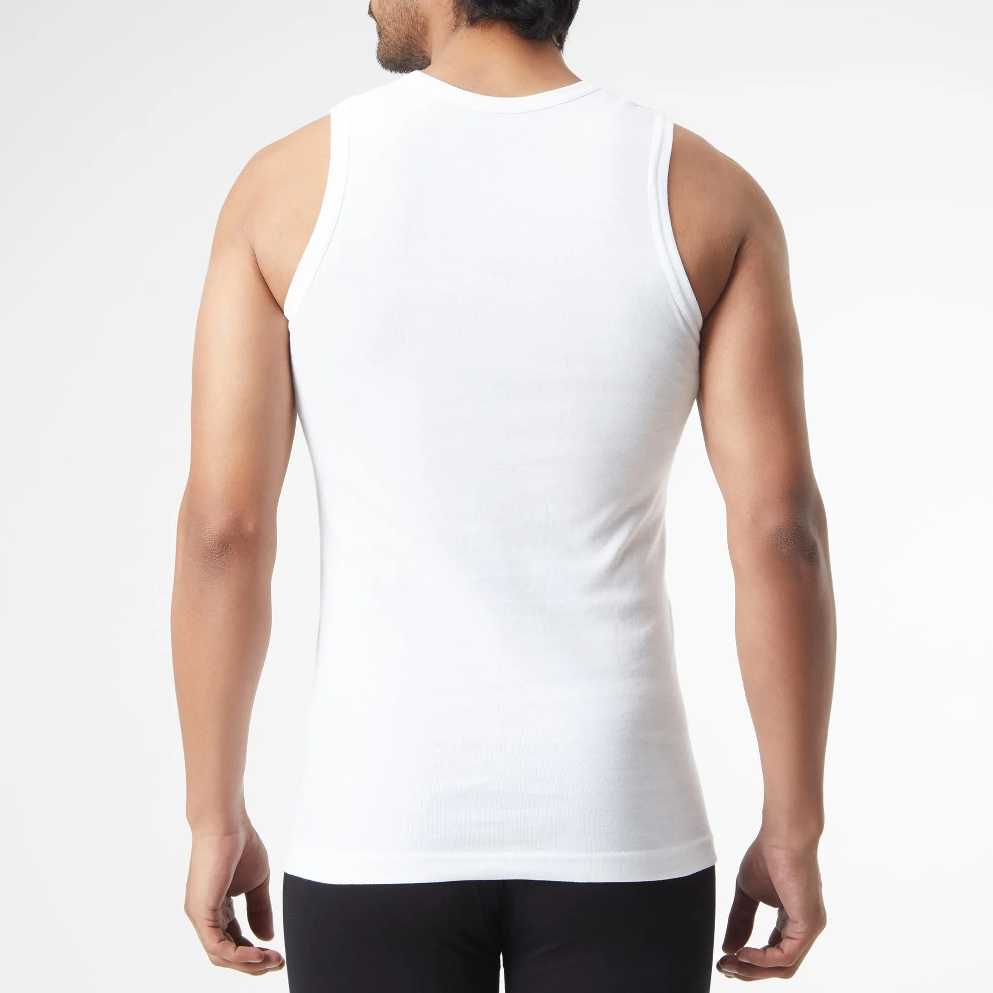 Cotton Solid Mens Vest