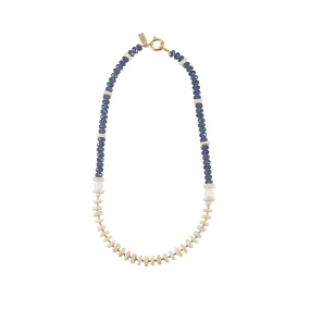 Crystal Origin Necklace - WHITE/IVORY/BLUE