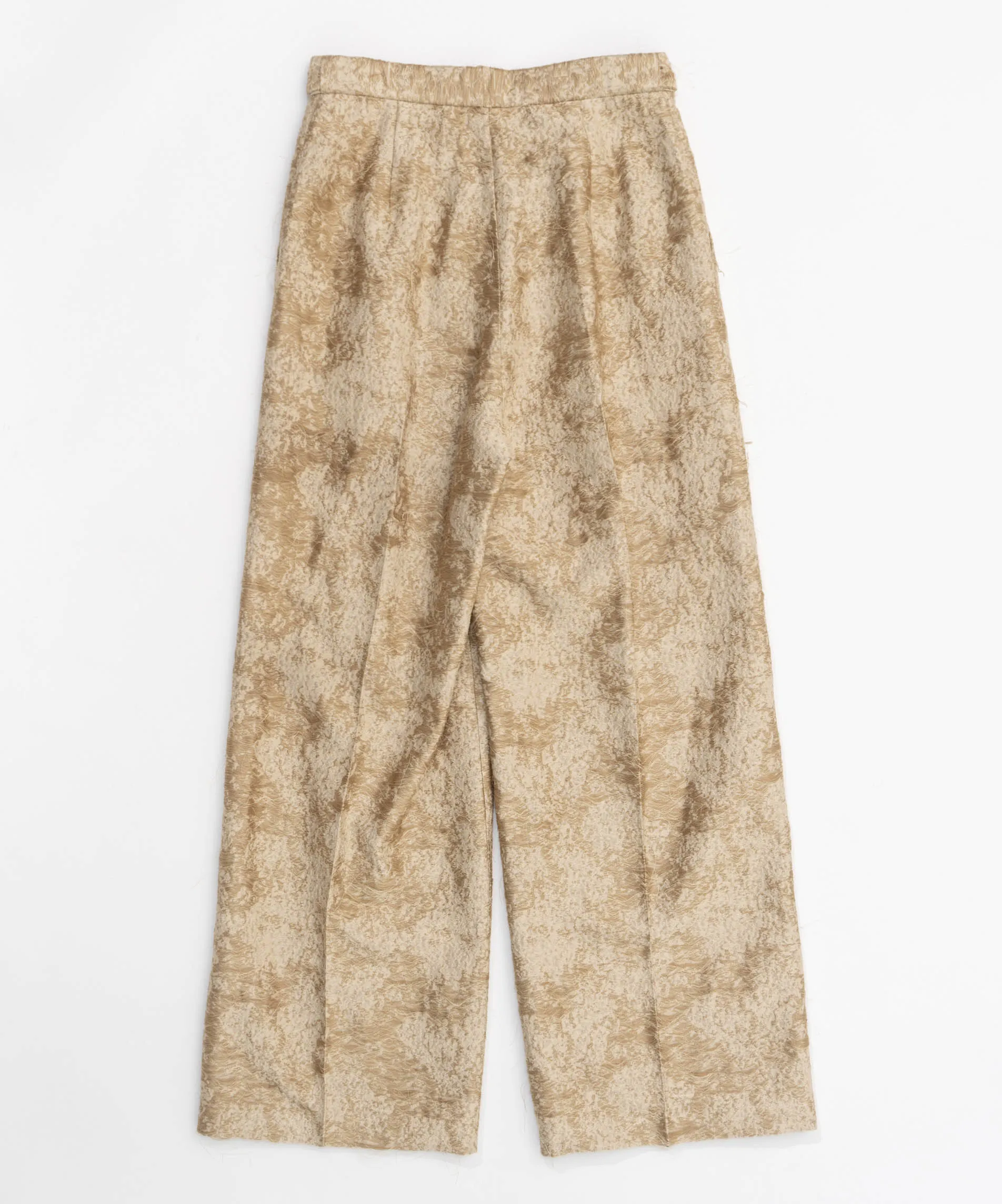 Cut Fringe Jacquard Pants