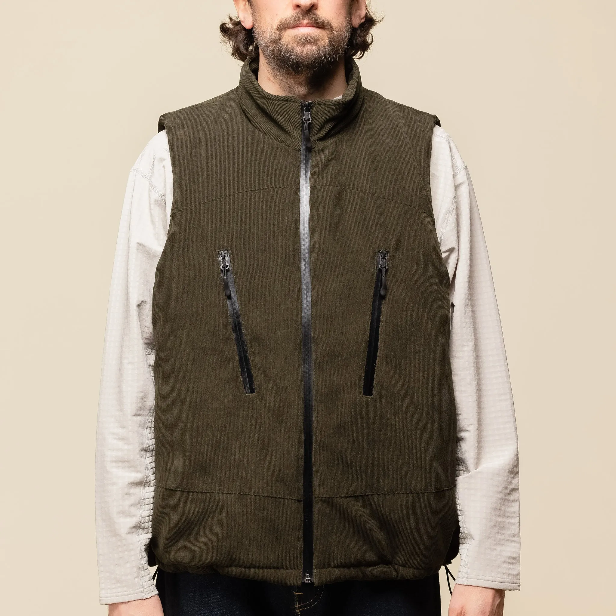 DEMARCOLAB - Active Cord Vest - Olive