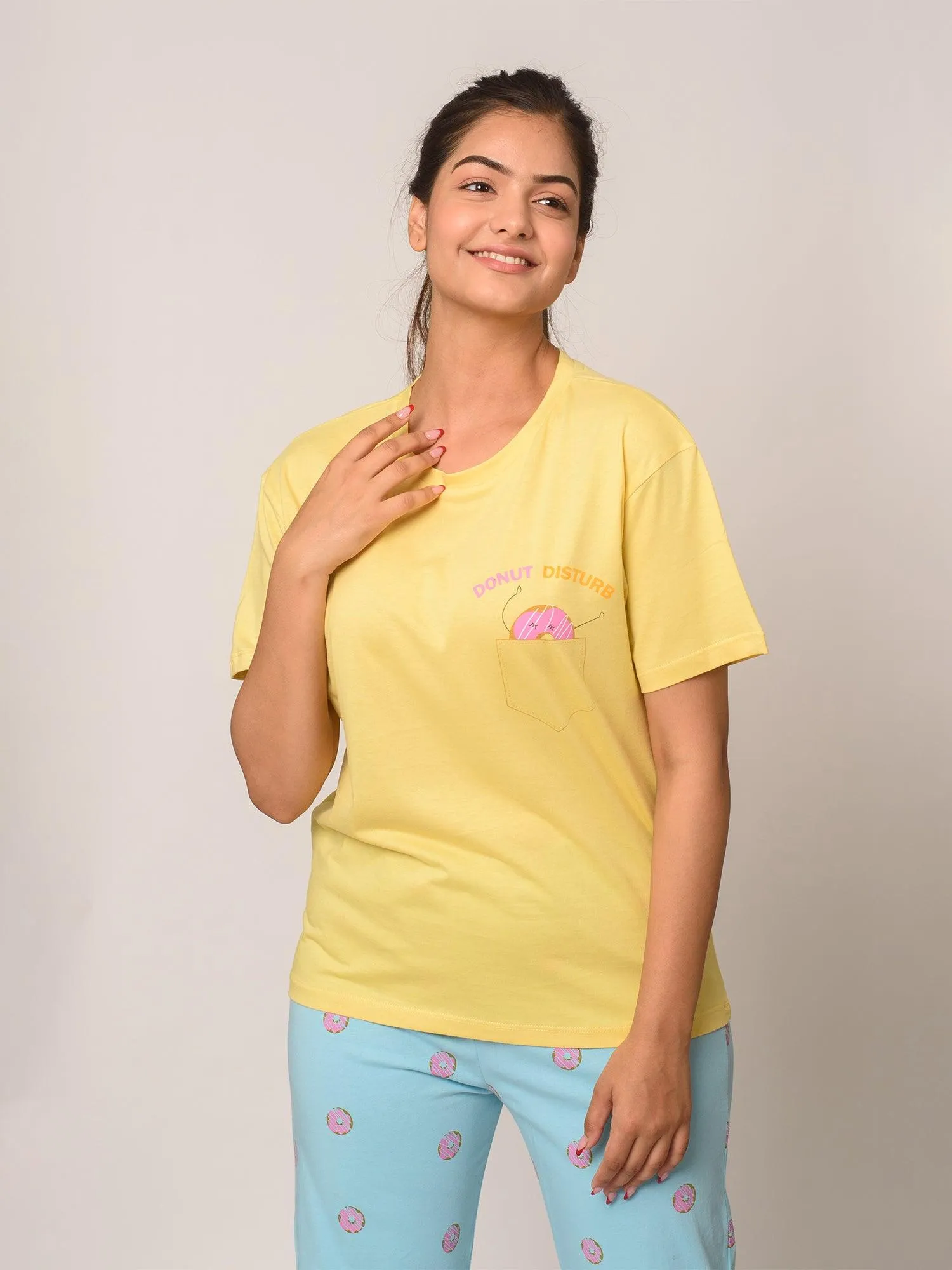 Donut Disturb Cotton Graphic T-Shirt