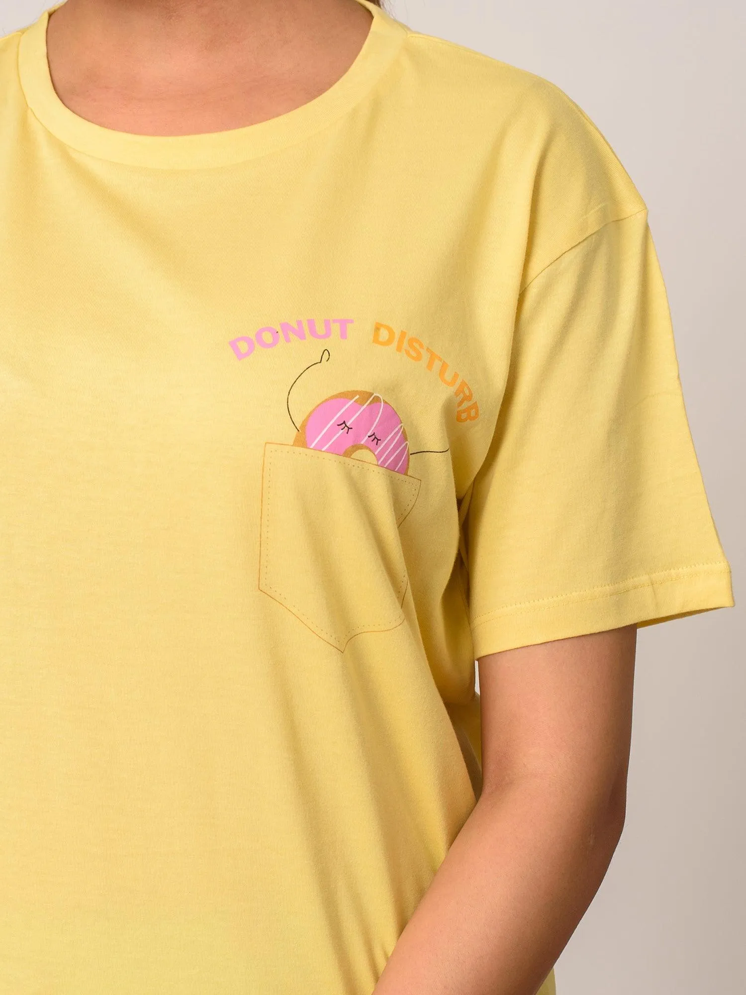 Donut Disturb Cotton Graphic T-Shirt