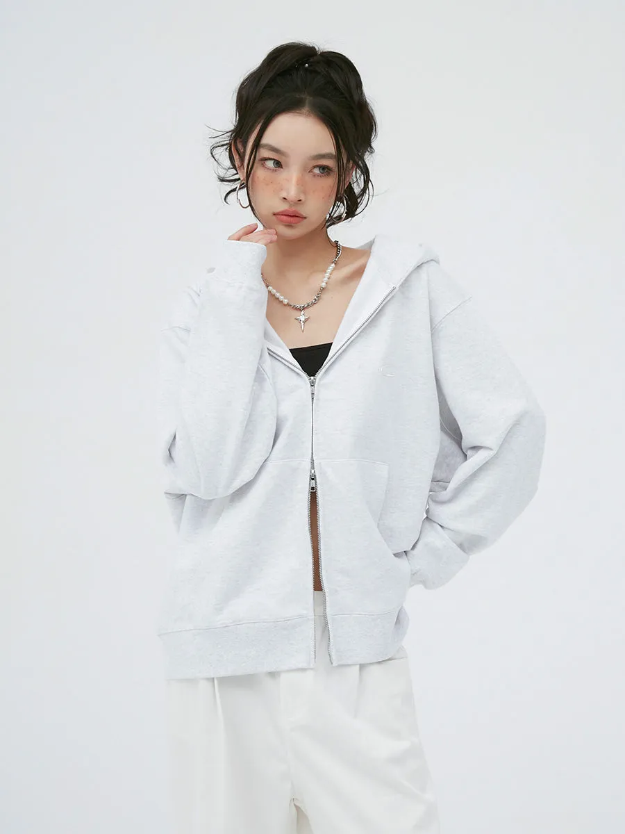 Double Zip Oversized Hoodie