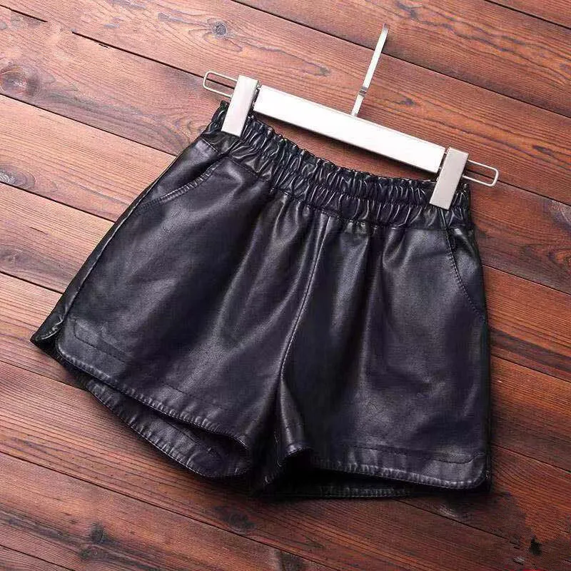 Fashion  Leather Shorts