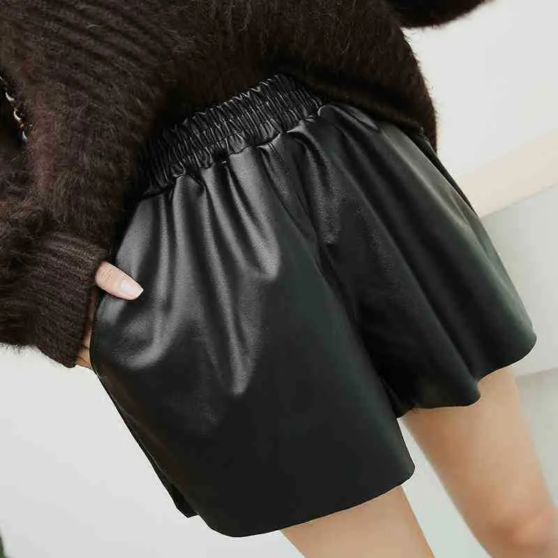 Fashion  Leather Shorts