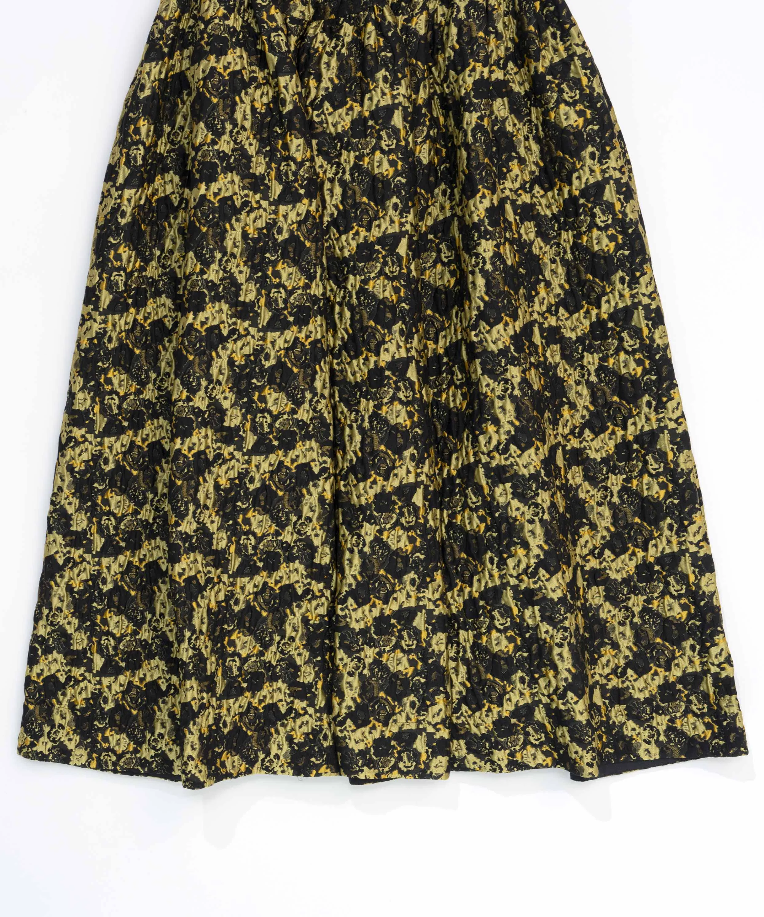 Floral Pattern Jacquard Voluminous Skirt