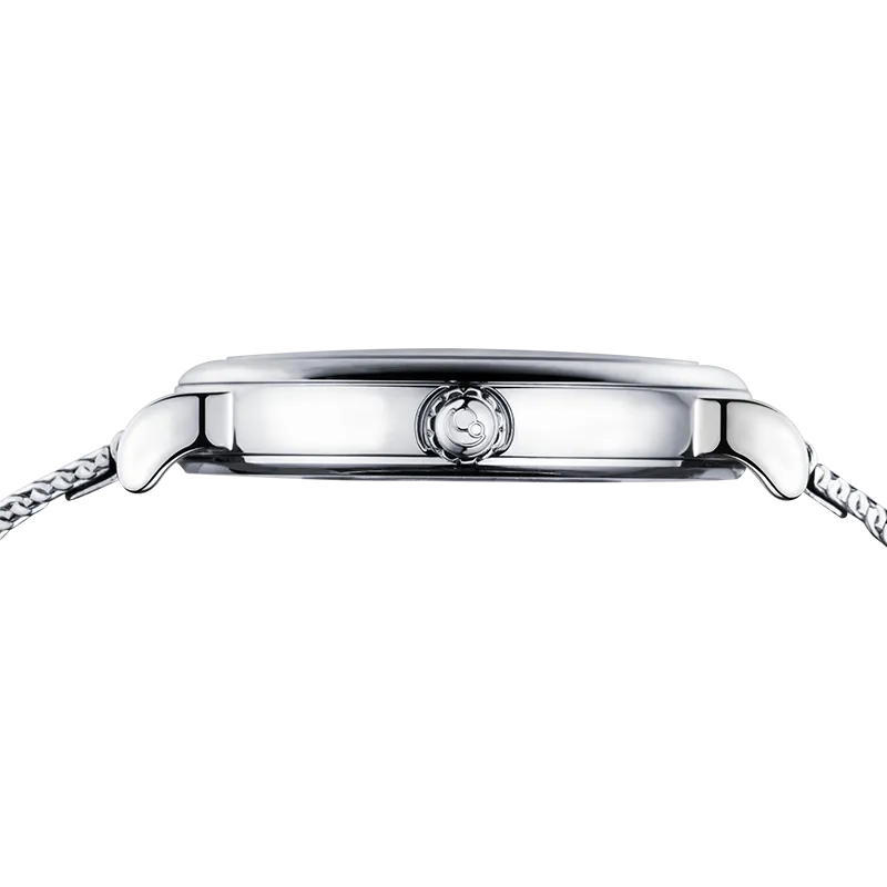 FLOWER - Swiss Quartz Movement Watch | Silver & Bamboo