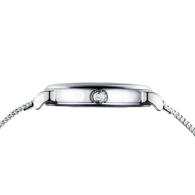 FLOWER - Swiss Quartz Movement Watch | Silver & Chrysanth