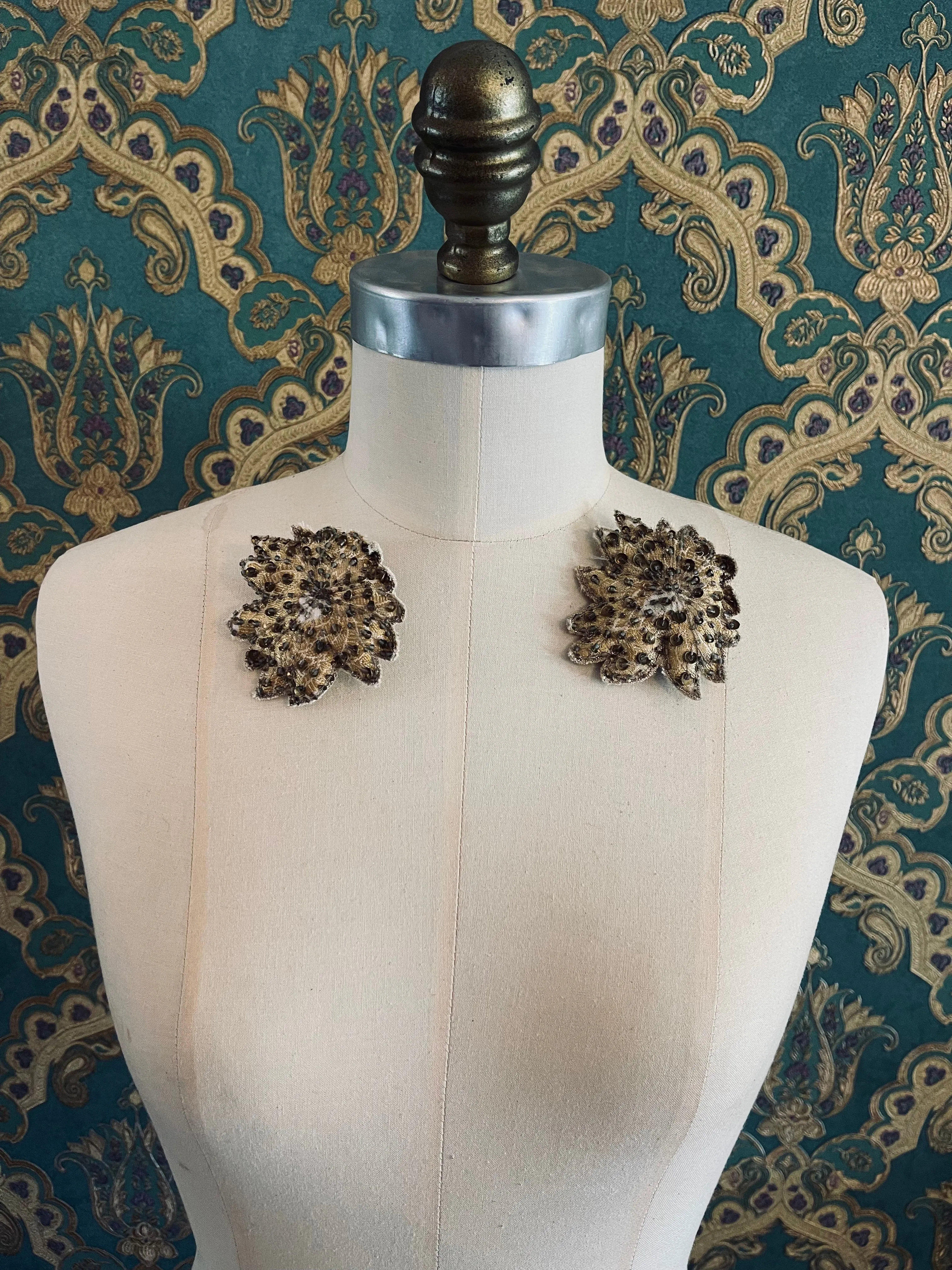 Foglie d'autunno Flower Brooch (set)