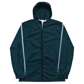 French Blue Windbreaker with Trans Sleeve Stripe