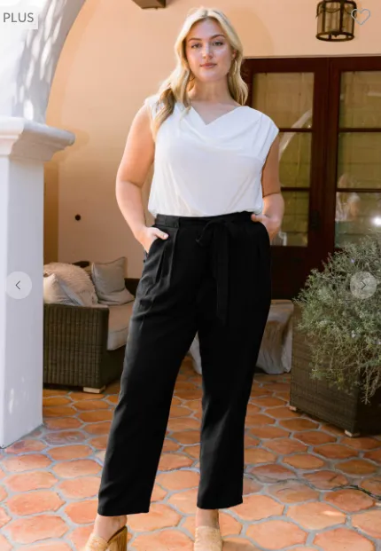 Ginny Tie Waist Pants (2 colors)
