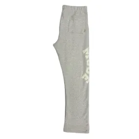 Heather Silver Straight Leg Jogger