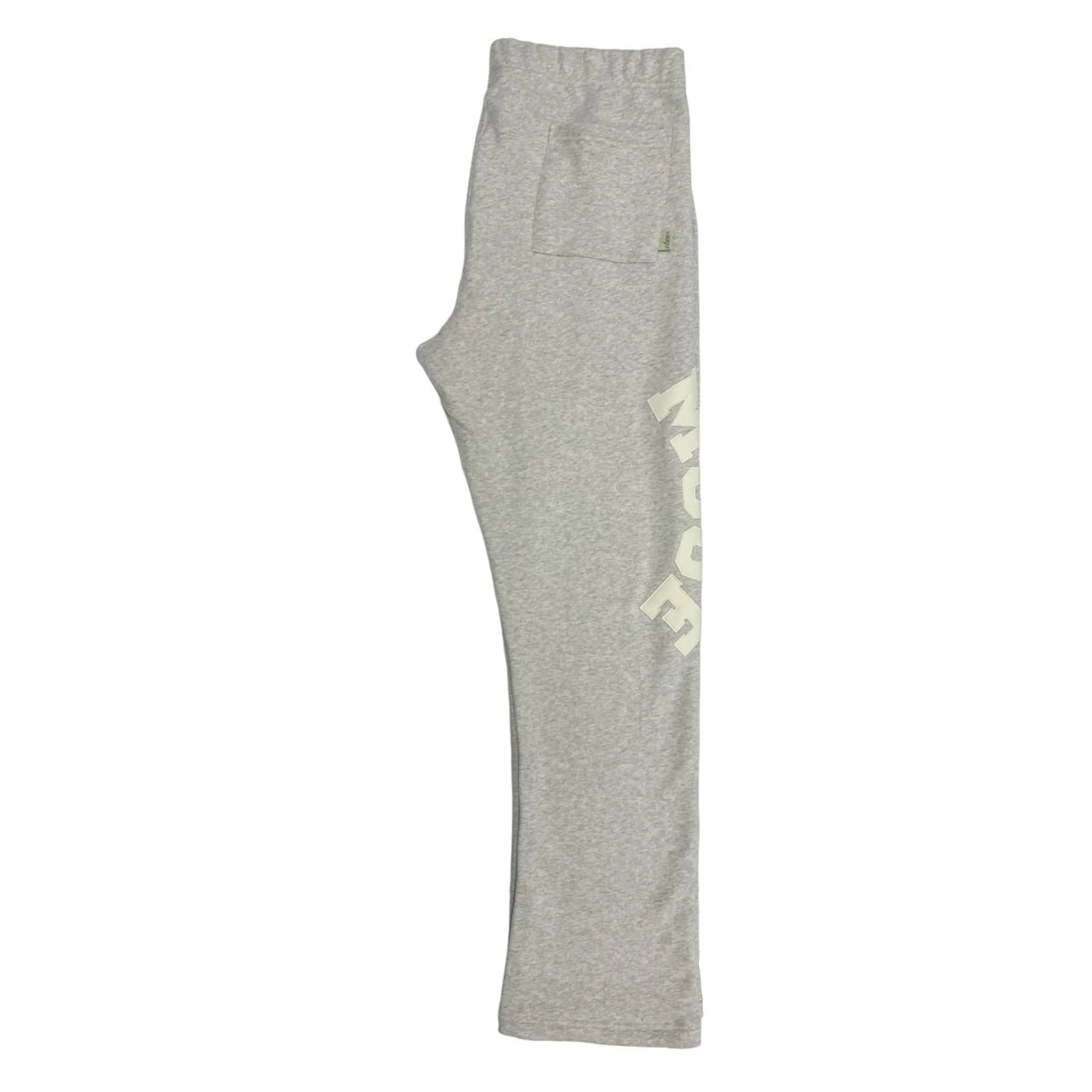 Heather Silver Straight Leg Jogger