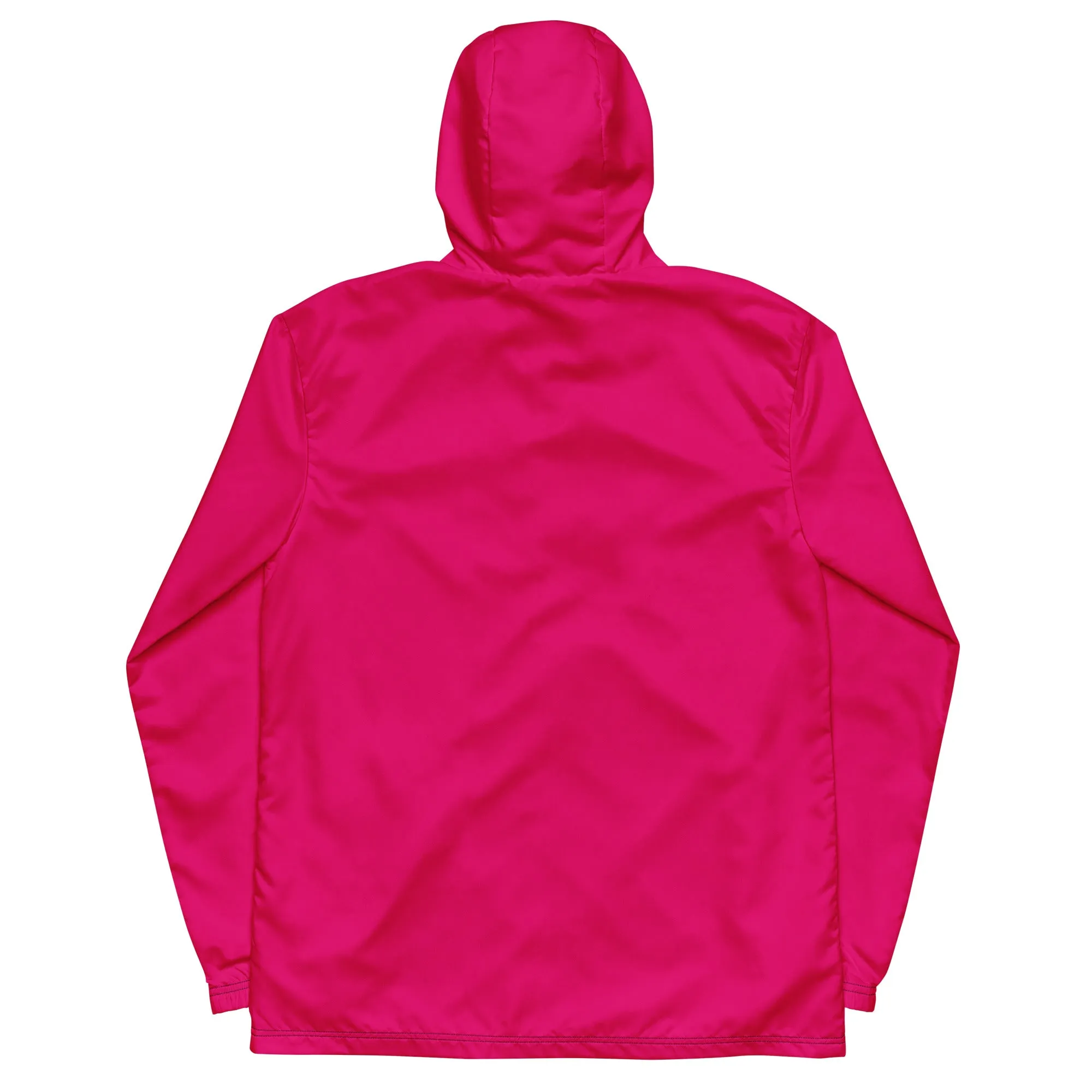 Hot Pink Windbreaker With Rainbow Pride Inside