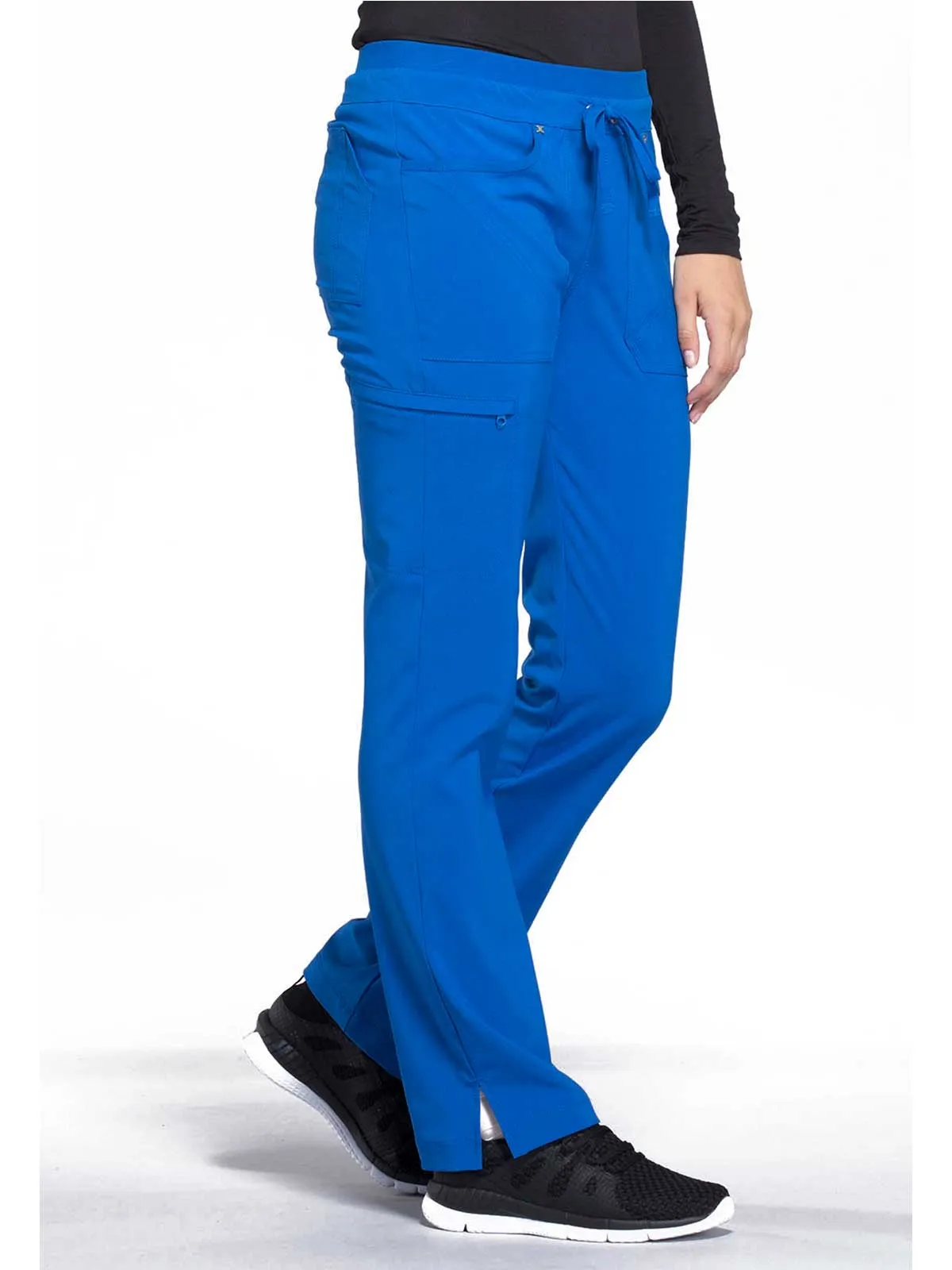 Iflex - Women's Mid Rise Tapered Leg Drawstring Solid Pants