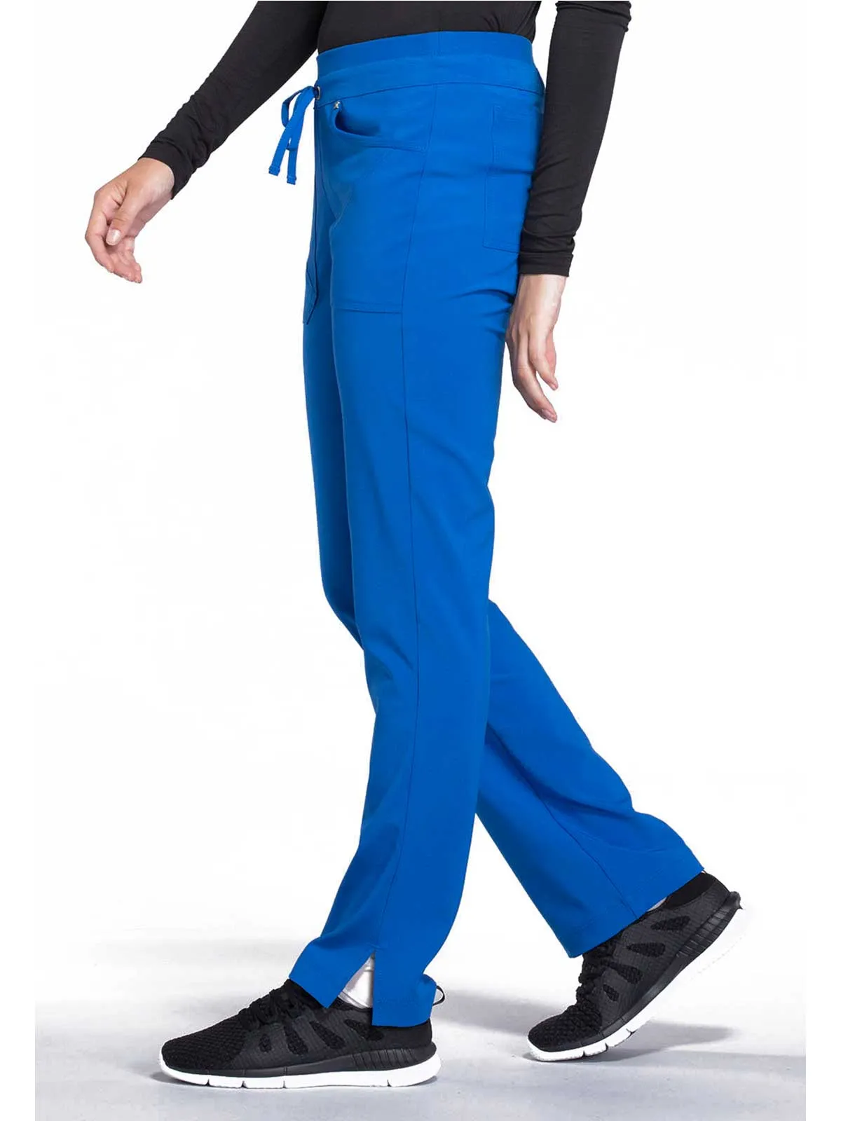 Iflex - Women's Mid Rise Tapered Leg Drawstring Solid Pants