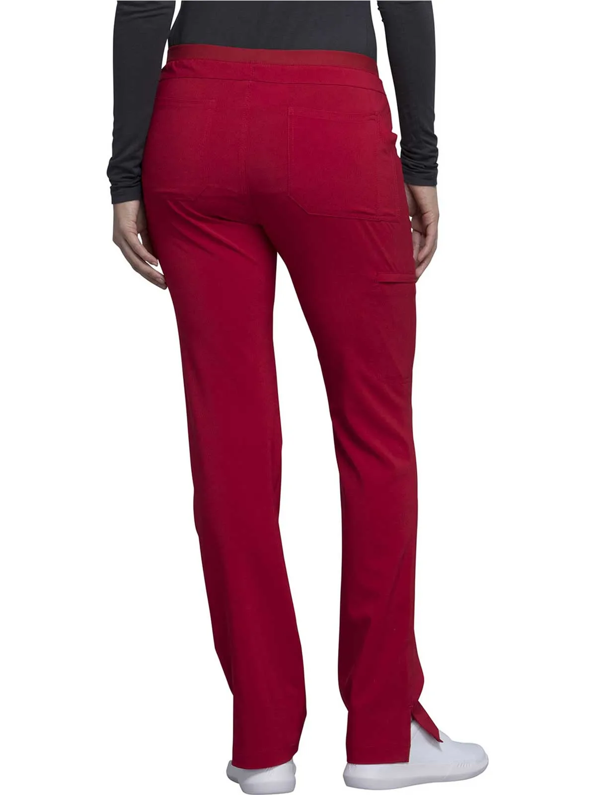 Iflex - Women's Mid Rise Tapered Leg Drawstring Solid Pants